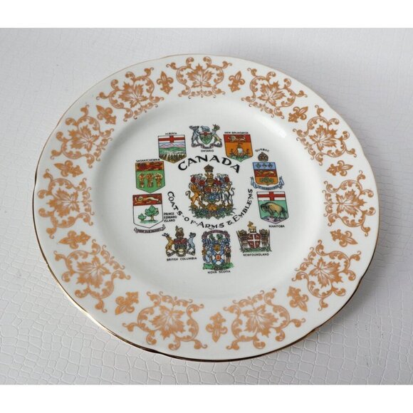 Tea Cup and Saucer Paragon Souvenier Canada Teacup Saucer Plate Tea Set - Picture 7 of 8